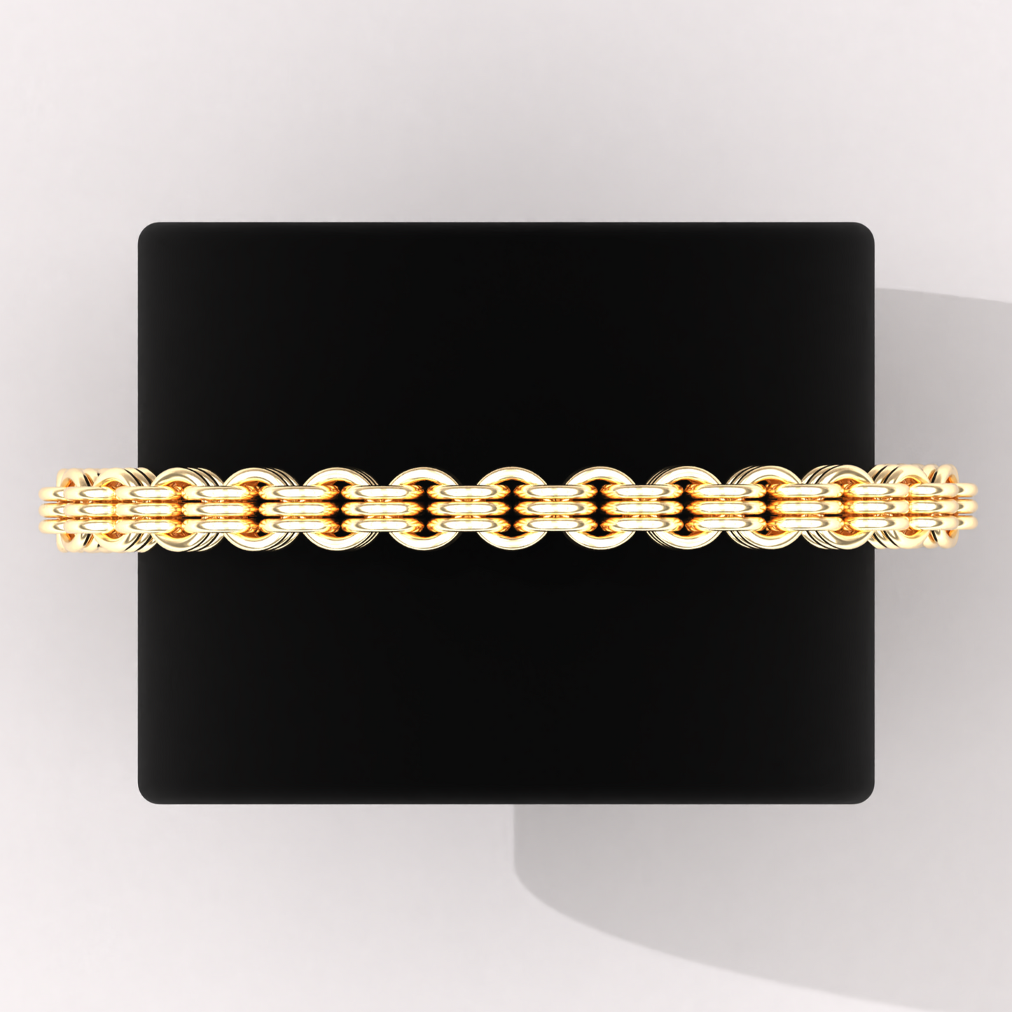 The Triplet 18k Gold Link