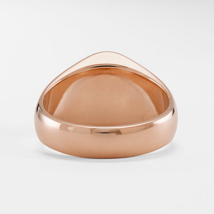 Flush Set Diamond Signet