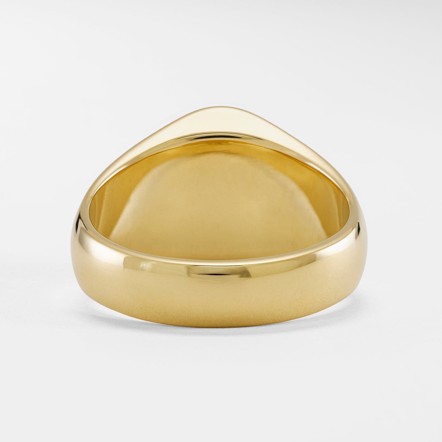 Flush Set Diamond Signet